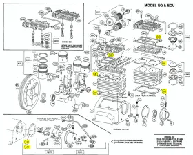 EQ100 AFTERMARKET EMGLO / JENNY Gasket Set Eq Gt Pumps