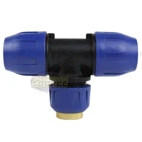 QLTPPA020048NPT AIRCOM Tee Fitting Line Connector Compressed