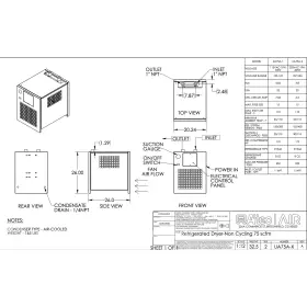 UA75A-2 ALTEC AIR Cycling Refrigerated Dryer Vac Mfgd
