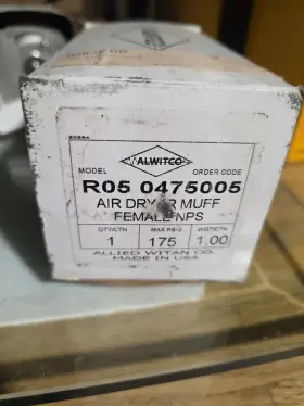 SP-FSC-B15F-SV ALWITCO Air Dryer Muffler