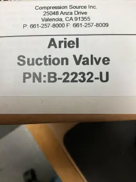 B-2232-U ARIEL Suction Valve