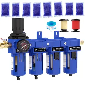Atiny Wfff04u 1/2 Inch Npt Air Dryer For Compressor 4 Stage Drying System Brass Filter