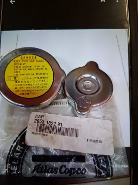 2653182291 ATLAS COPCO Epiroc Ingersoll Rand Radiator Cap