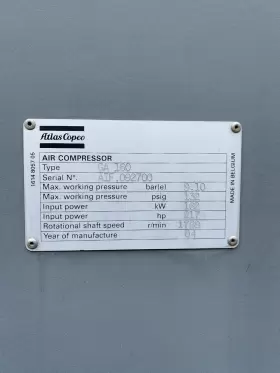 GA160 ATLAS COPCO Electric Air Compressor #2