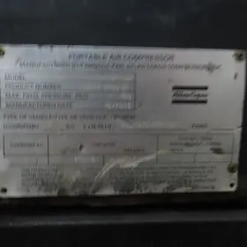 XAS-97JD ATLAS-COPCO Air Compressor Deere Turbo Diesel #2