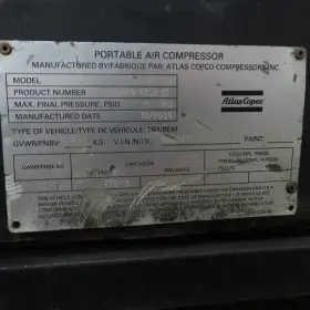 XAS-97JD ATLAS-COPCO Air Compressor Deere Turbo Diesel #3