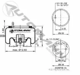 AB1DK23I-9270 AUTOMANN Air Spring Rolling Lobe