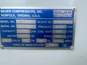037290 BAUER Breathing Air Compressor #2
