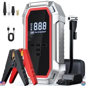 JN-088D Dechanie Jump Starter Air Compressor Peak Car Battery