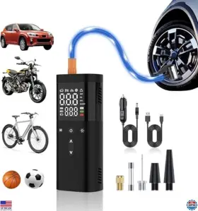8005 Fnkjgs Tire Inflator Air Compressor Battery Digital