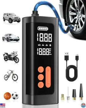 VC-035 Nobiwa Tire Inflator Air Pump Compressor Car Cordless