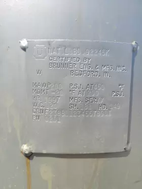 92245K BRUNNER ENG. MFC. INC Gallon Vertical Compressed Air #2