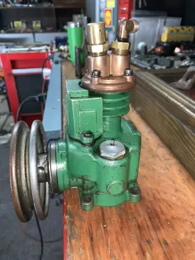 12894 BUELL Air Pump Compressor Antique Horn Marine #3