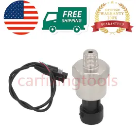 Carfixingtools 606278472824 100 Psi Pressure Transducer Sender Fits Oil Fuel Water Air Gas Tank