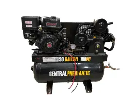 62913 CENTRAL PNEUMATIC Bed Air Compressor Runtime