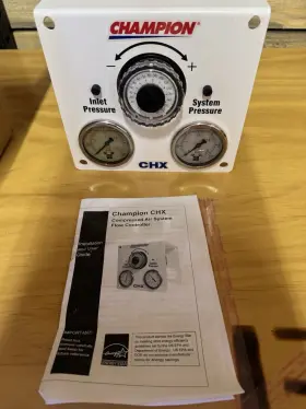 CHX75-LR CHAMPION Compressed Air Flow Meter Controller Left