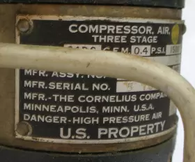 32-R-500 CORNELIUS Aircraft Air Compressor Power Supply #3