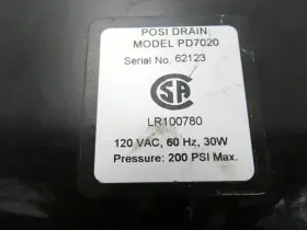 PD7020 CUMMINGS WAGNER Posi Drain Valve Timer Controller #2