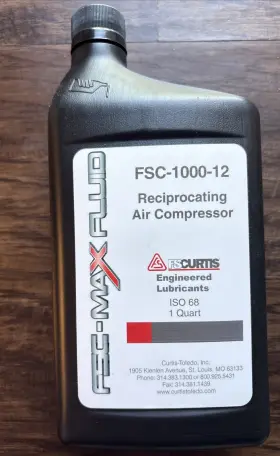 FS-1000-12 CURTIS Reciprocating Air Compressor Lubricant