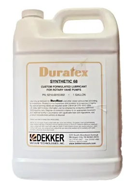 5210-0010-002 DEKKER VACUUM TECHNOLOGIES Duratex Synthetic