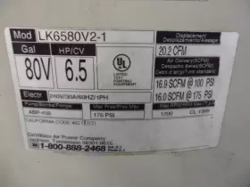 LK6580V2-1 DEVILBISS Gallon Air Compressor #2