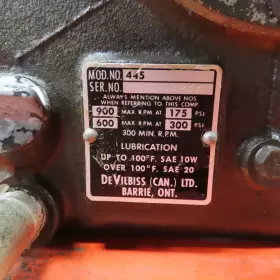 VDX-5080 DEVILBISS Gallon Dual Head Piston Air Compressor #3
