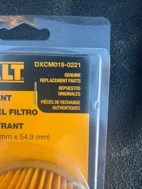 DXCM019-0221 DEWALT Filter #2