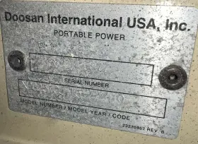 XP825WCU-T3 DOOSAN Diesel Air Compressor #3