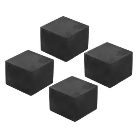 Duefixing 767153446818 4pcs Square Vibration Isolation Mats 1.97 Inch X 1.6 Black