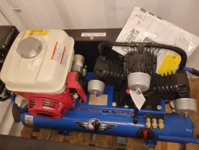 TT90GE EAGLE Twin Tank Wheelbarrow Air Compressor Honda Start