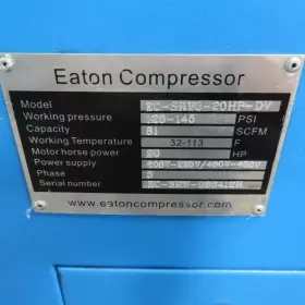 EC-SRW3-20HP-DV EATON Cfm Rotary Screw Air Compressor #2