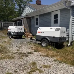 Elgi D185t4f Towable Portable Diesel Rotary Screw Air Compressor