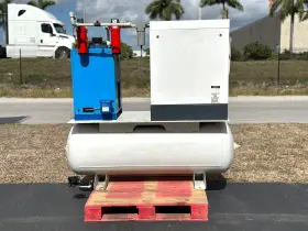 D110593 GARDNER DENVER Garden Rotary Screw Air Compressor #2