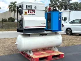 D110593 GARDNER DENVER Garden Rotary Screw Air Compressor #3