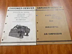 H1358 GARDNER DENVER Air Compressor Manuals Hab Horizontal