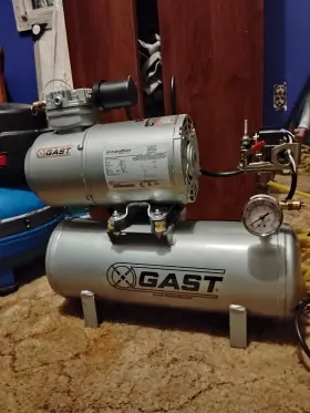 1HAB-11T-M100X GAST Gallon Compressed Air Tank Compressor