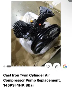 TL31105 GOPLUS Piston Twin Cylinder Air Pump Compressor Motor