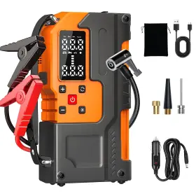 MU-006-A GROWCUBE Jump Starter Air Compressor Car Battery