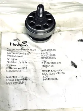 3.2305.2905 HOWDEN Suction Valve