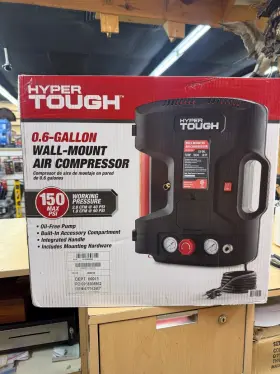 860011142324 HYPER TOUGH Wall Mount Air Compressor