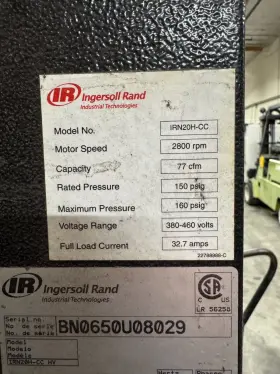 IRN20H-22 INGERSOLL Rand Rotary Screw Air Compressor #3