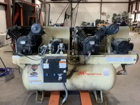 2-2545E10-P INGERSOLL RAND Duplex Cast Iron Compressor #2
