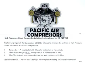 32232761 INGERSOLL-RAND Head Kit #3