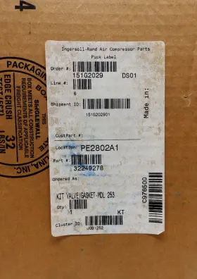 32249278 INGERSOLL RAND Valve Gasket Rebuild Kit #3