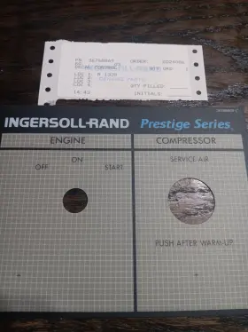 Ingersoll Rand 36768869-c Compressor Decal Prestige Series