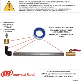 38460655 INGERSOLL RAND Tank Drain Kit #2