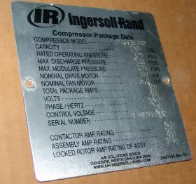 39928544 INGERSOLL RAND Air Compressor Aftercooler #3