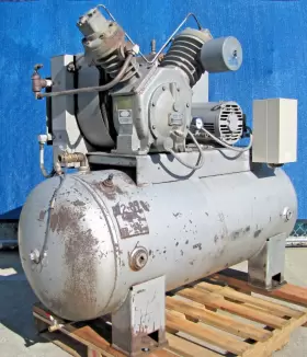 Ingersoll Rand 71t2-10f 10 Hp Piston Air Compressor With 120 Gallon Tank