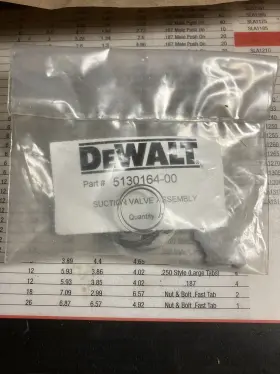 K145 JENNY Emglo Dewalt Suction Intake Valve