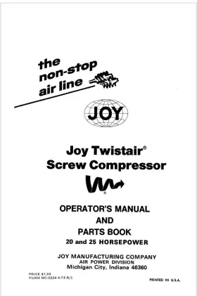 TA025BAN2B JOY Twistair Rotary Screw Compressor #3